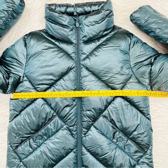 Save the Duck Joan Water Repellent Recycled Nylon Puffer Jacket in Heaven Blue - Picture 15 of 16